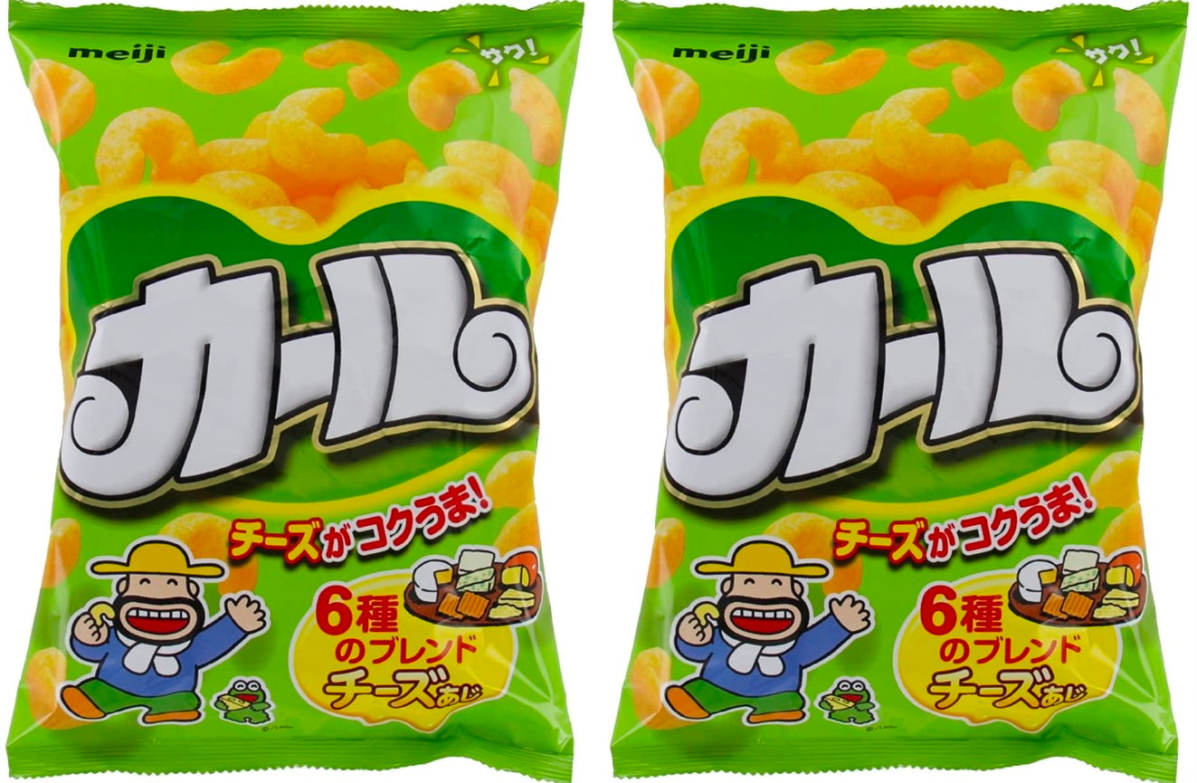 Japanese Snack KARL Cheese Puffed Food Non Fried Corn Powder Salt Bag MEIJI 64g Japan Savory