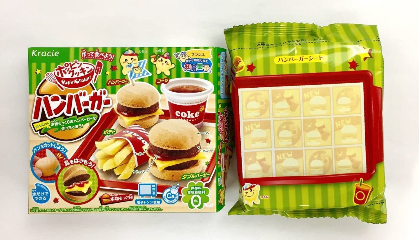 Japanese Popin Cookin Hamburger Cheese Potato Cola Hamburg Snack DIY Kit Kracie