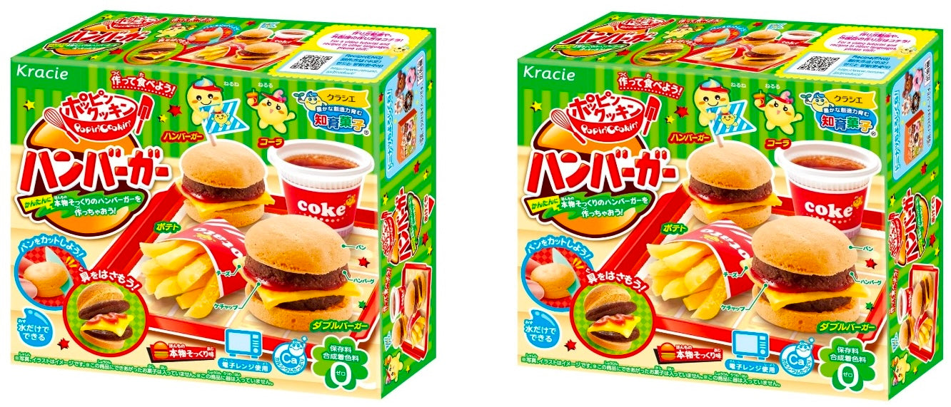 Japanese Popin Cookin Hamburger Cheese Potato Cola Hamburg Snack DIY Kit Kracie