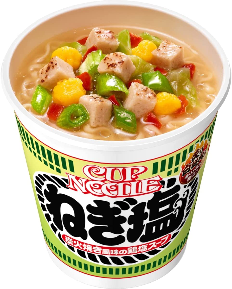 NISSIN Cup Noodle Ramen Salt Chicken Onion Meat Instant Food Soup Japanese 76g
