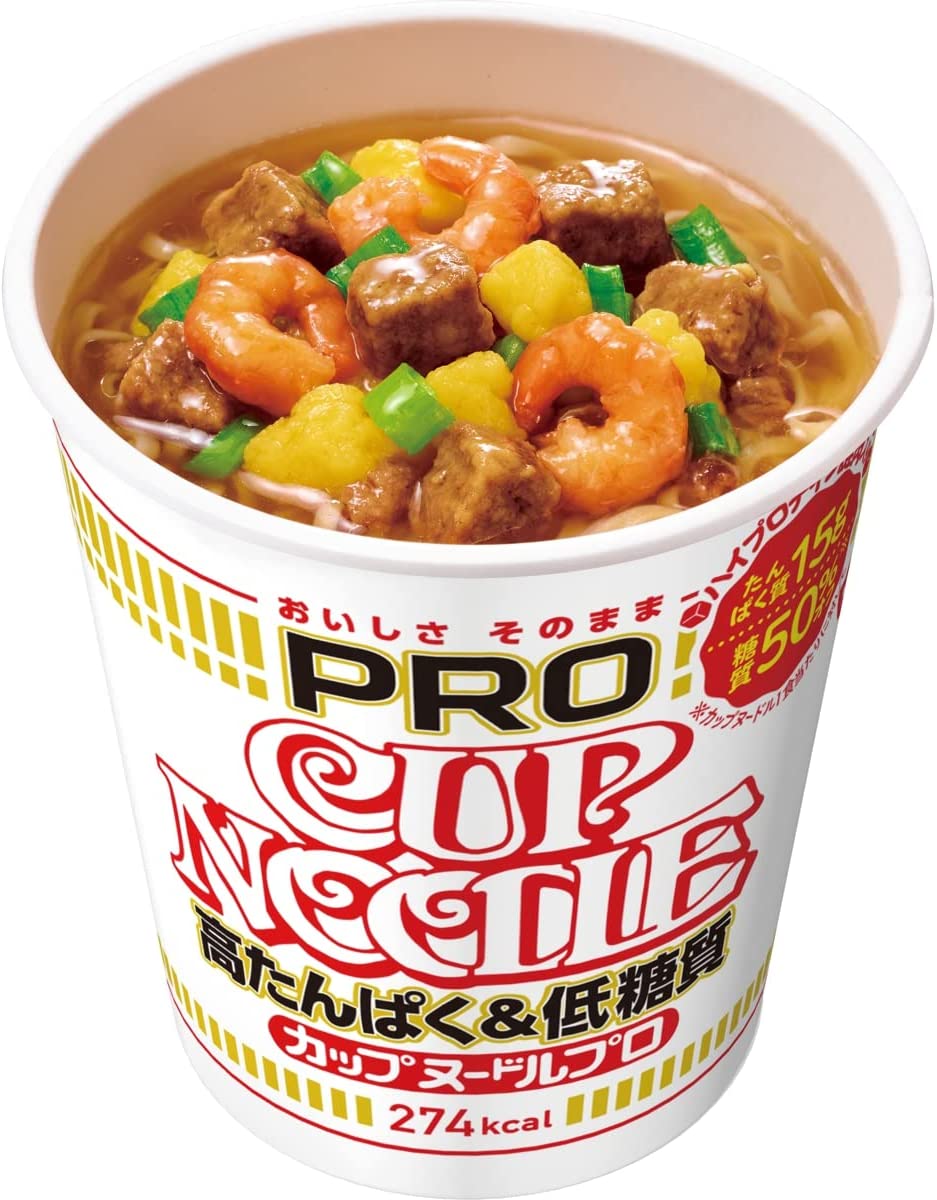NISSIN CUP NOODLE Ramen Soy Sauce Low Carb PRO Protein Cup Food Soup Japan 74g