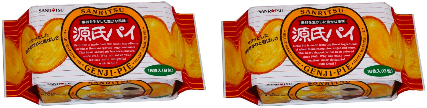 Japanese Snack GENJI PIE Cookie Biscuit Margarine Sweet Candy Sugar Tea SANRITSU