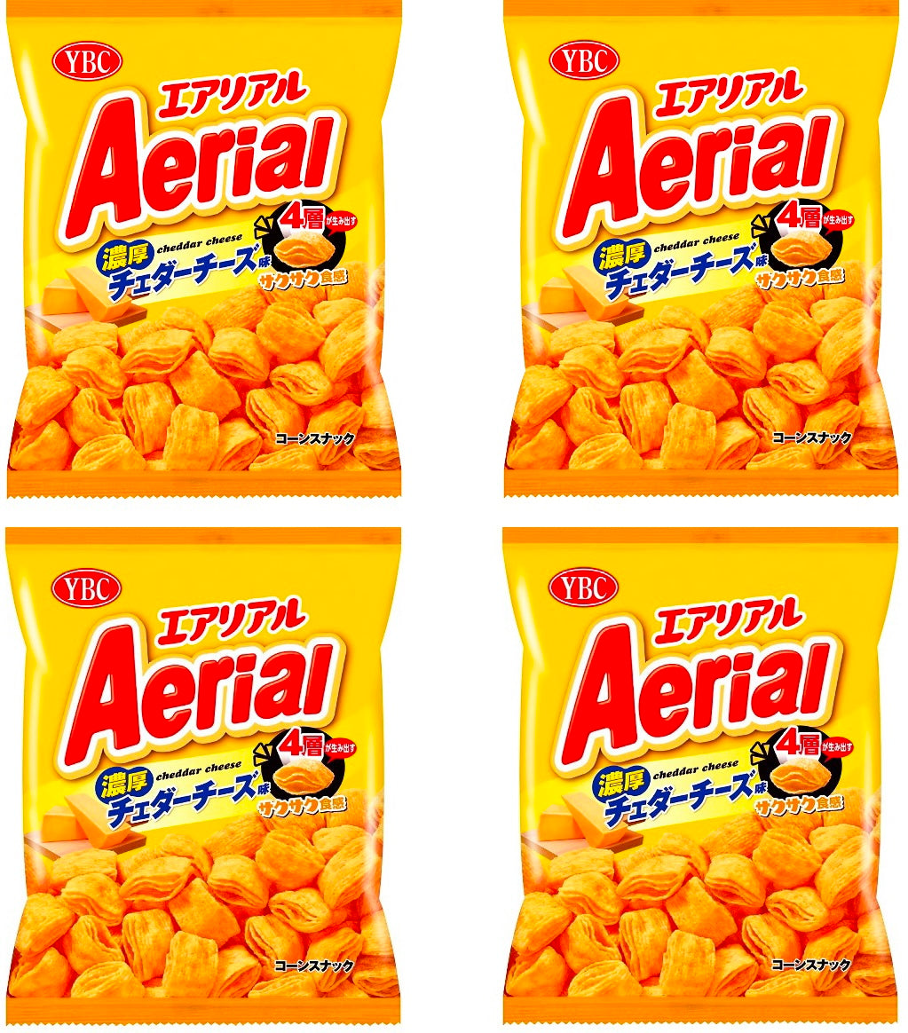 Japanese Snack Cheddar Cheese Corn Chips AERIAL Puffed Food Powder YAMAZAKI 70g