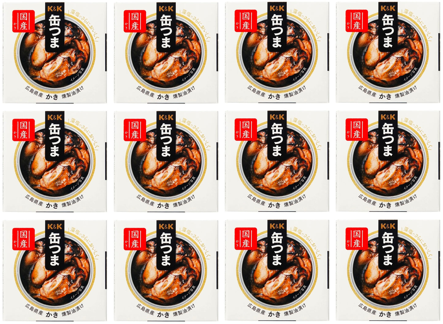 Japanese Canned Food Oyster Smoke KANTSUMA Oil Seafood Preserved Snack Salt 60g