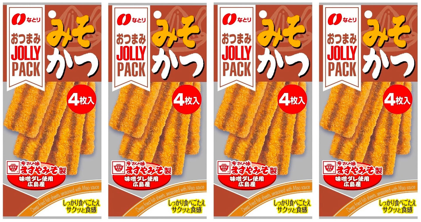 Beer Snack Pork Miso Tonkatsu Fried Cutlet Food Nibbles Sheets Japan Natori 64g