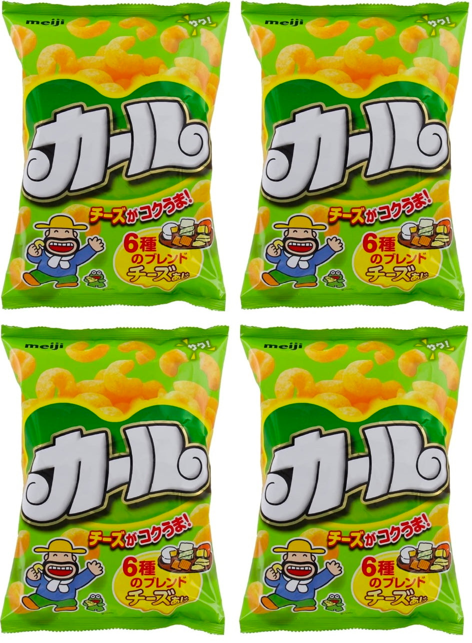 Japanese Snack KARL Cheese Puffed Food Non Fried Corn Powder Salt Bag MEIJI 64g Japan Savory