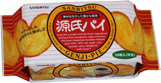 Japanese Snack GENJI PIE Cookie Biscuit Margarine Sweet Candy Sugar Tea SANRITSU