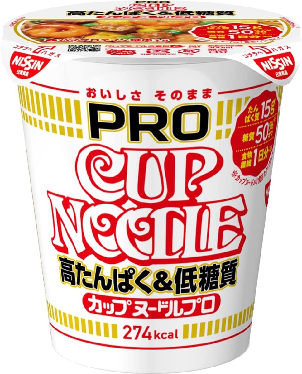 NISSIN CUP NOODLE Ramen Soy Sauce Low Carb PRO Protein Cup Food Soup Japan 74g