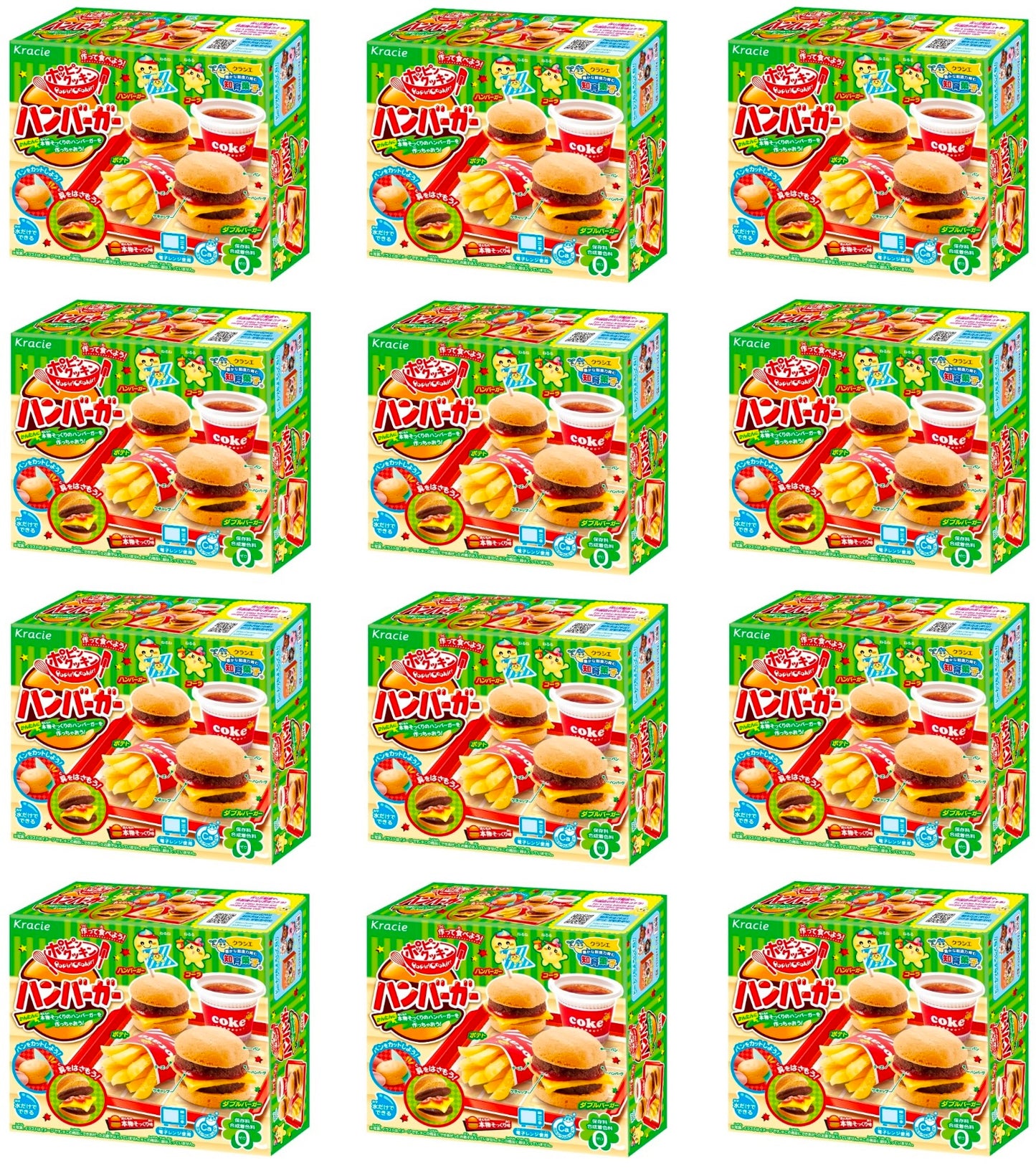 Japanese Popin Cookin Hamburger Cheese Potato Cola Hamburg Snack DIY Kit Kracie