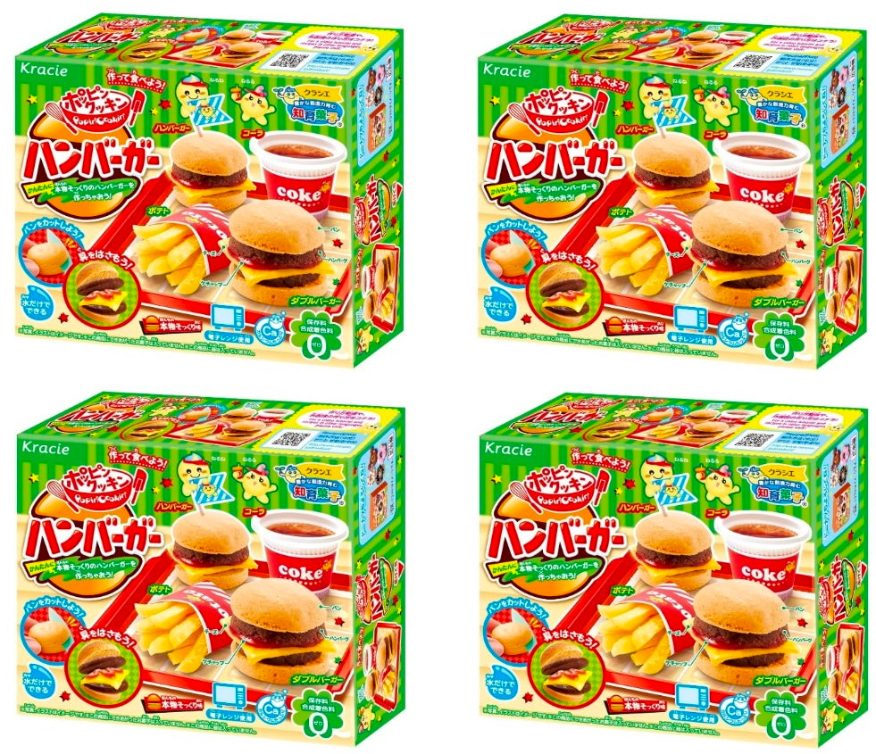 Japanese Popin Cookin Hamburger Cheese Potato Cola Hamburg Snack DIY Kit Kracie
