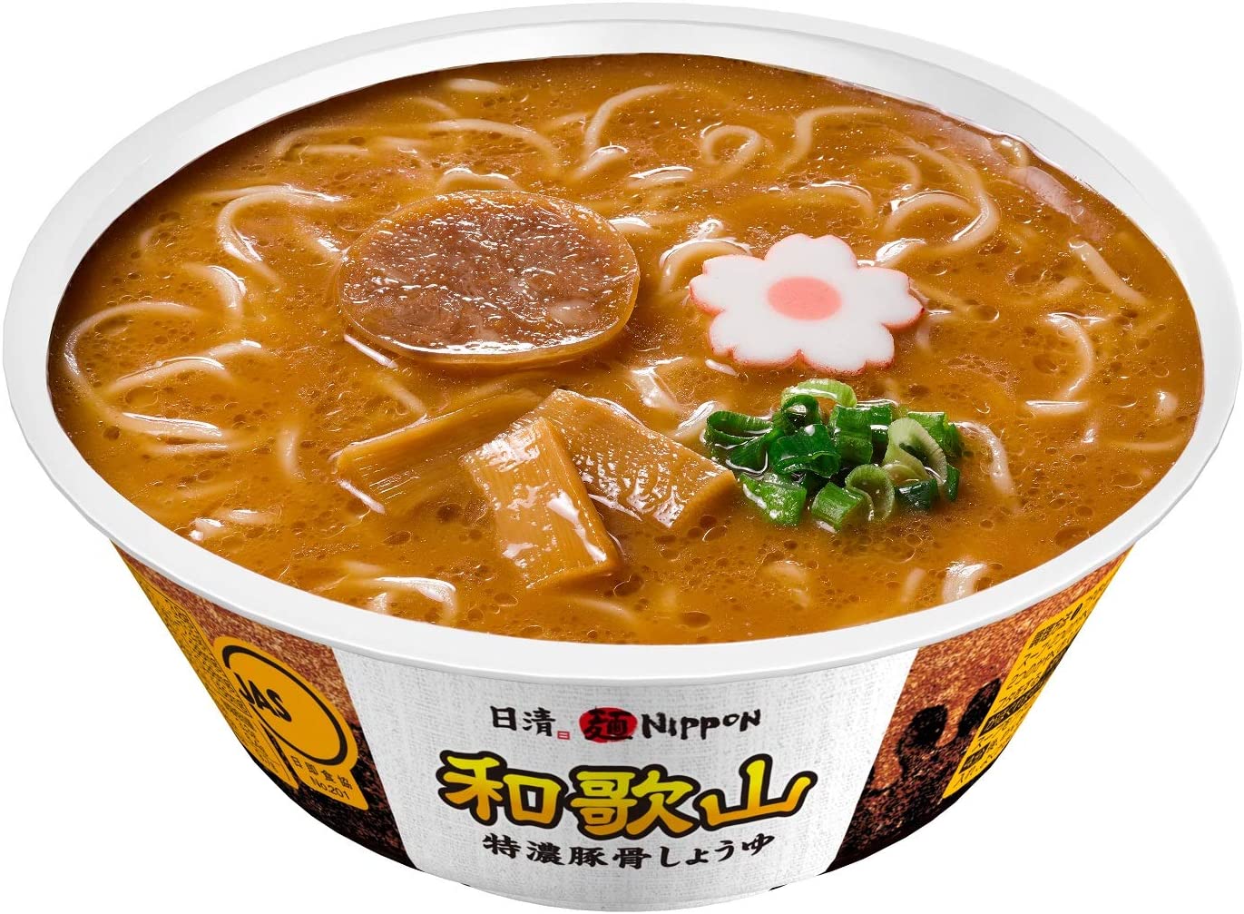 NISSIN Ramen Noodles Tonkotsu Soy Sauce Pork Food Cup Soup WAKAYAMA Japan 124g