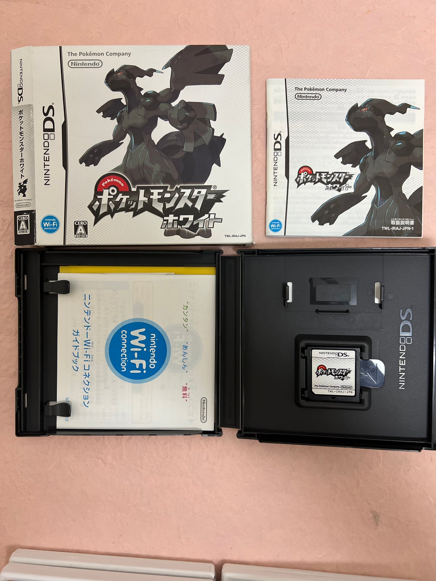 POKEMON SUN MOON BLACK WHITE Used DS NDS NTSC-J Game Case Box Manual 4 Set Japan