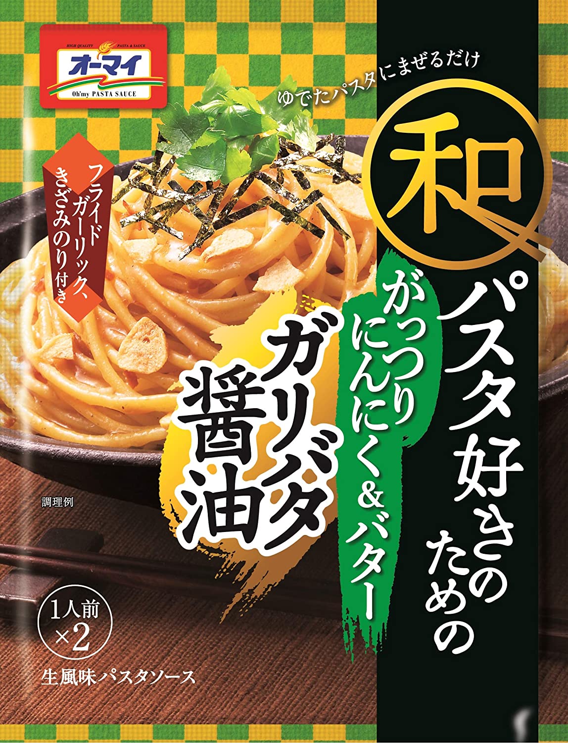 Japanese Pasta Spaghetti Garlic Butter Soy Sauce Seaweed Food Oh'my Nippn 52.6g