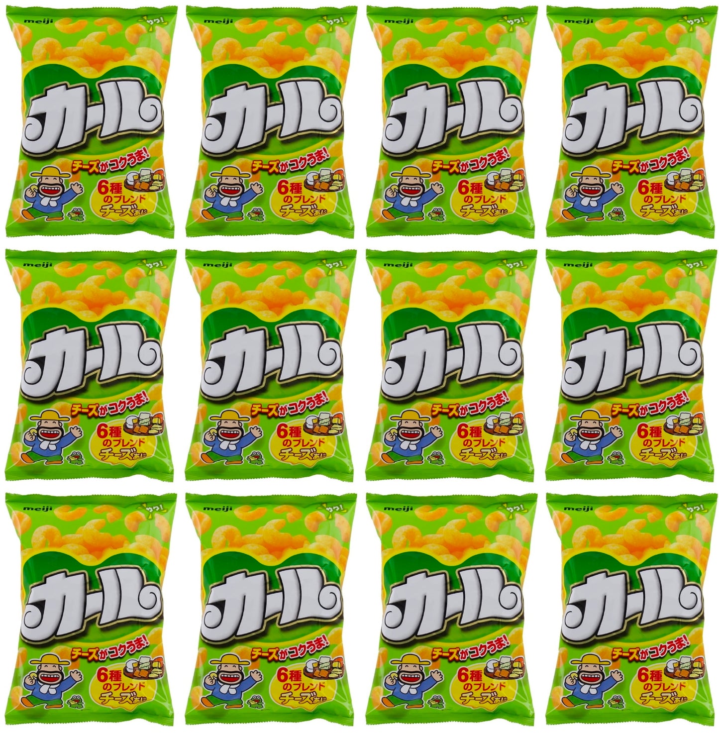 Japanese Snack KARL Cheese Puffed Food Non Fried Corn Powder Salt Bag MEIJI 64g Japan Savory