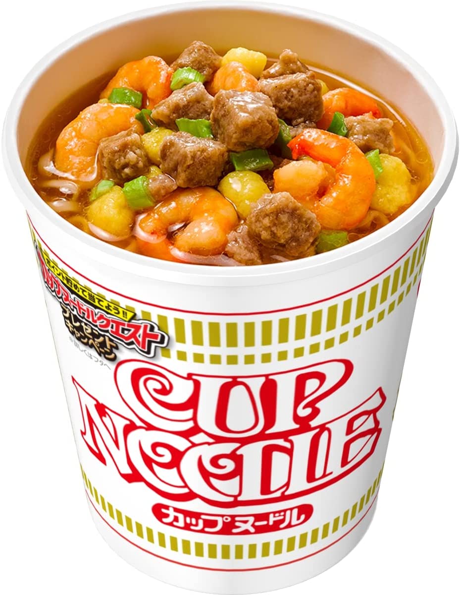 NISSIN Cup Noodle Ramen Soy Sauce Egg Meat Instant Food Cup Soup Japanese 78g