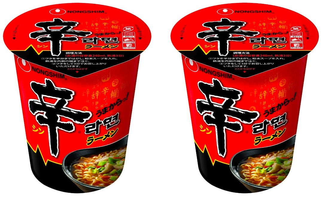 Japanese Ramen Noodles SHIN Ramen Hot Spicy Halal Instant Soup Cup NONGSHIM 68g