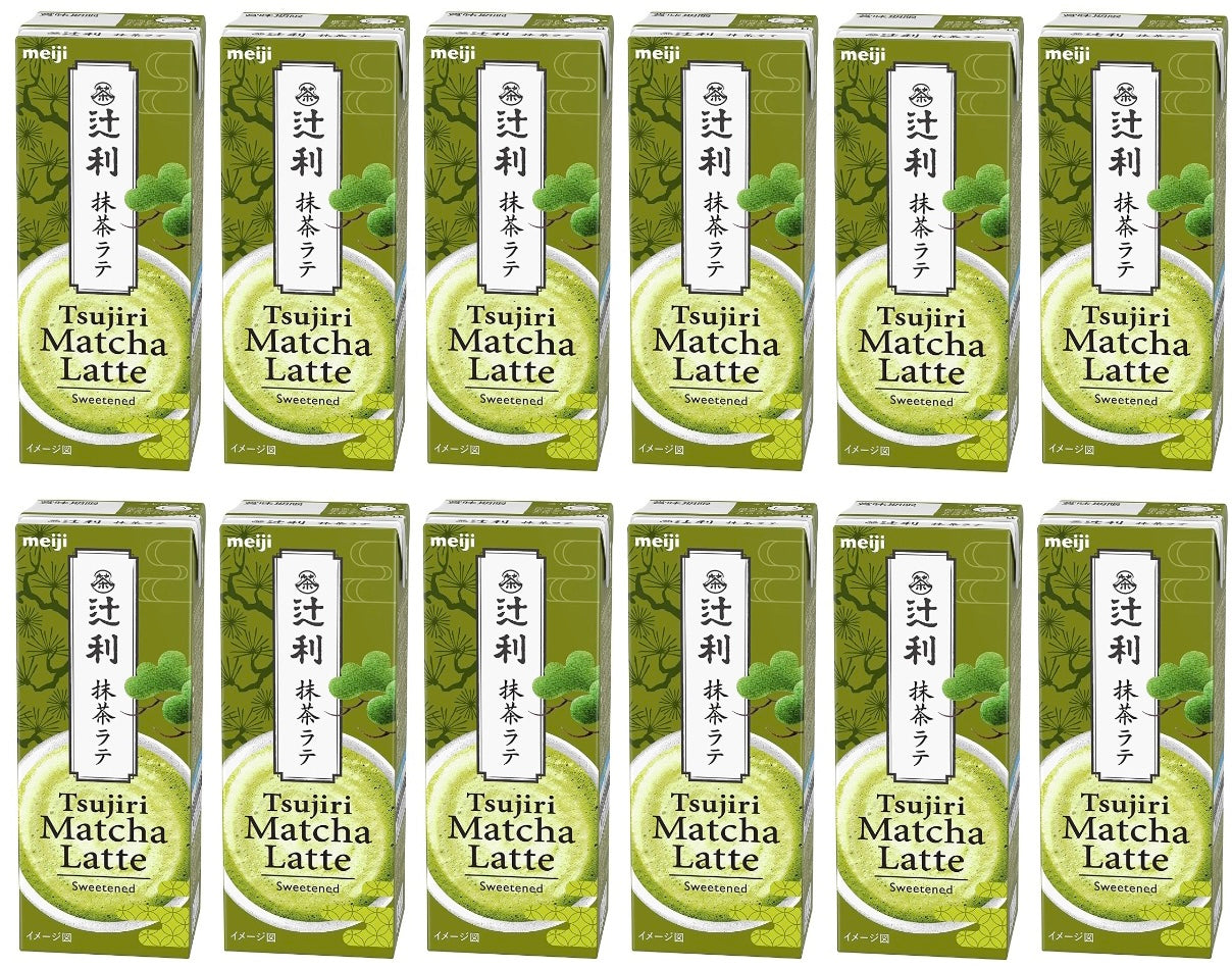 Japanese Matcha Latte Bitter Milk Green Tea Sweetened Soft Drink TSUJIRI 200ml