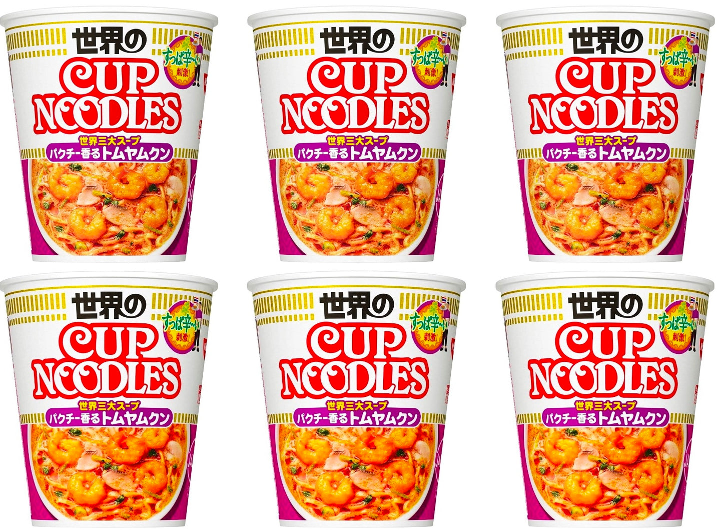 NISSIN CUP NOODLE RAMEN Tom Yam Kung Spicy Ethnic Soup Instant Food Japanese 75g