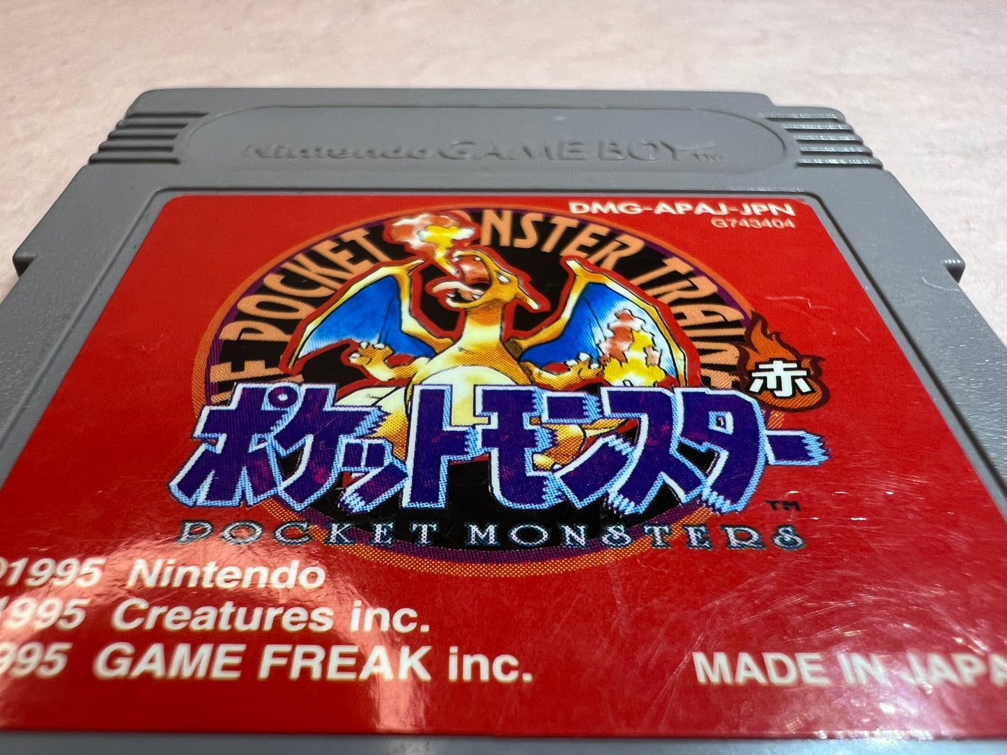Pokemon Red Gameboy Game Boy GB GBC Cartridge USED Charizard Authentic Japanese