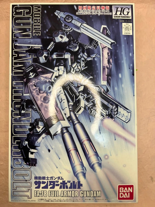 BANDAI GUNDAM Thunderbolt FA-78 FULL ARMOR HG GUNPLA 1/144 Plastic Model NEW
