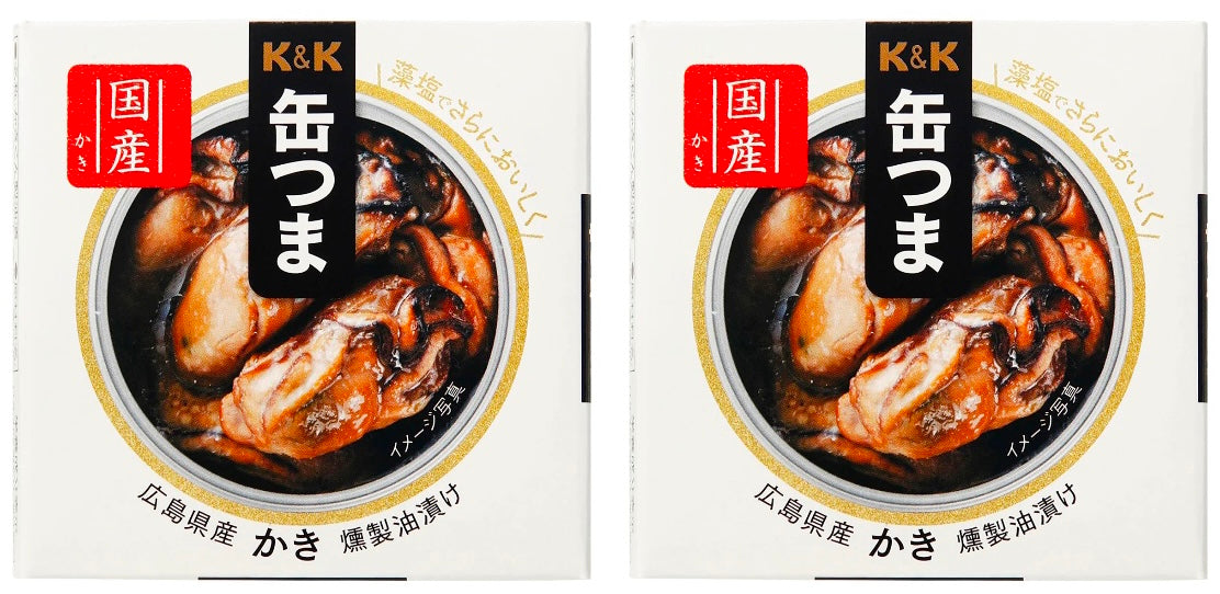 Japanese Canned Food Oyster Smoke KANTSUMA Oil Seafood Preserved Snack Salt 60g