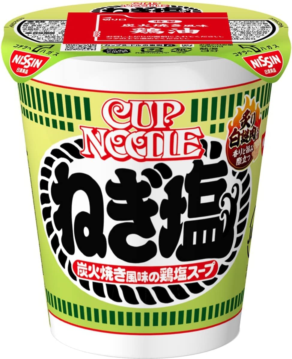 NISSIN Cup Noodle Ramen Salt Chicken Onion Meat Instant Food Soup Japanese 76g