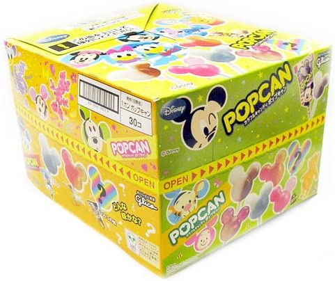 Glico Disney PopCan Mickey Candy Soda Cola Lollipop Sweet Snack Japan 30 Sticks