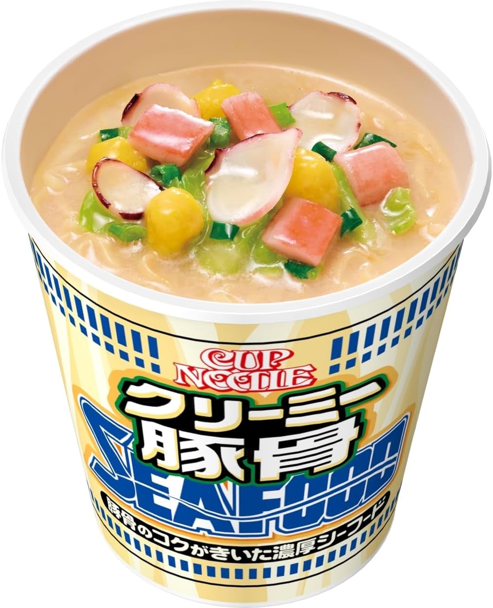 NISSIN CUP NOODLE Ramen Tonkotsu Seafood Pork Instant Soup Food Japanese 101g