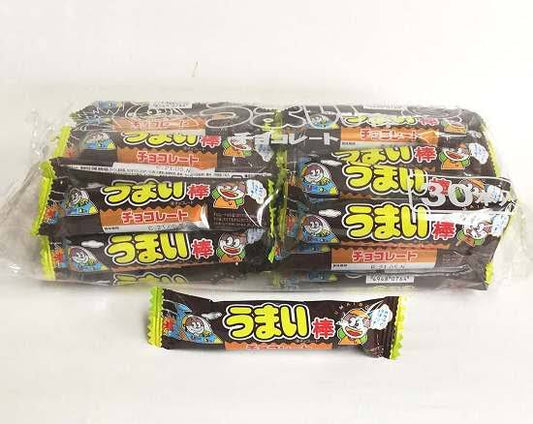 Japanese Popular Snack UMAIBO Chocolate Puffed Crispy Candy Sweet YAOKIN 30 Bars