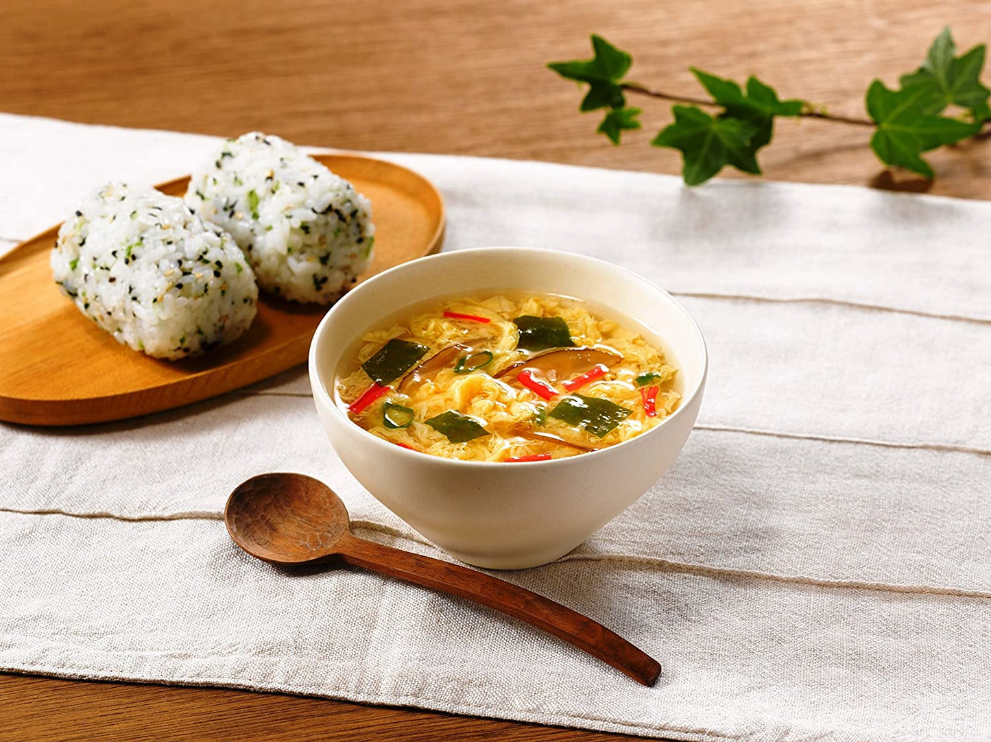 Japanese Freeze Dried Egg Soup Crab Seaweed Bouillon Instant Amano Foods 36g