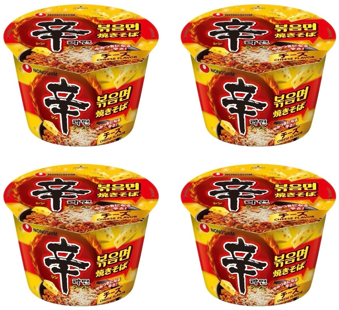 Japanese Cheese Shin Yakisoba Spicy Fried Noodle Instant Cup Food NONGSHIM 105g