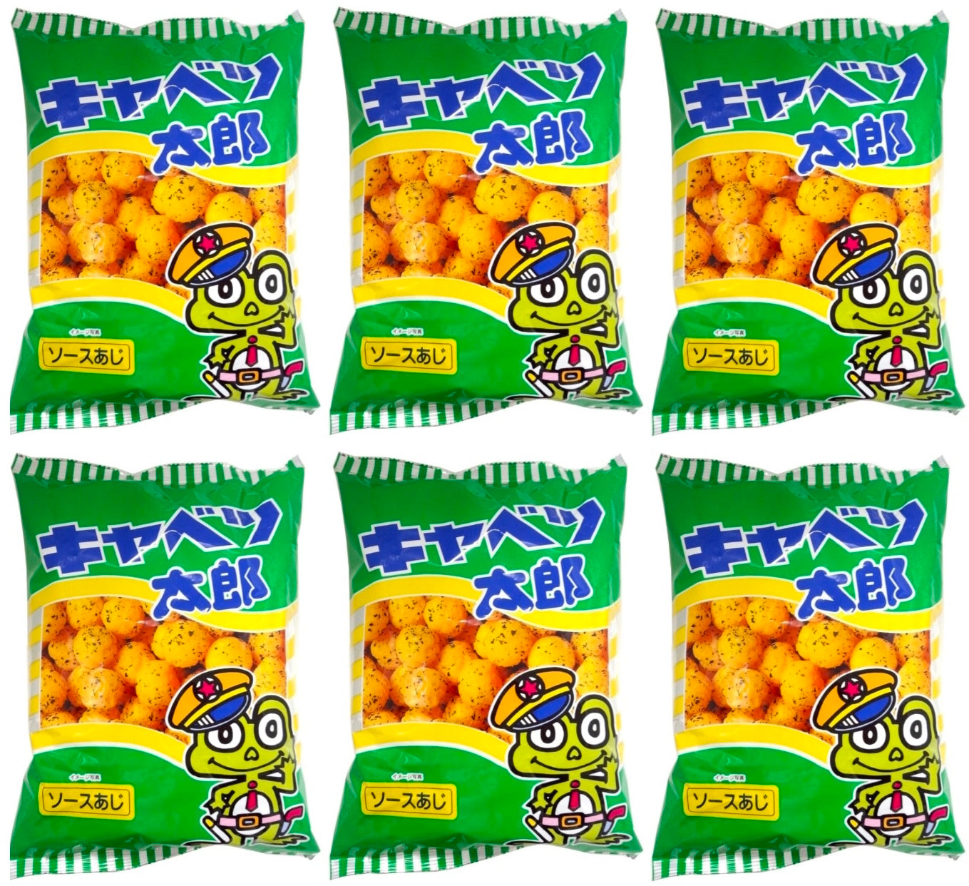 Kado Crispy Corn Snack – Kyabetsu Cabbage Taro 14g – Japanese Dagashi – Savory Treat