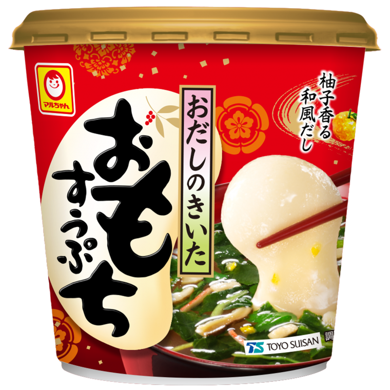 Japanese Mochi Rice Cake Soup Instant Food Cup Dashi Chicken Bonito Maruchan