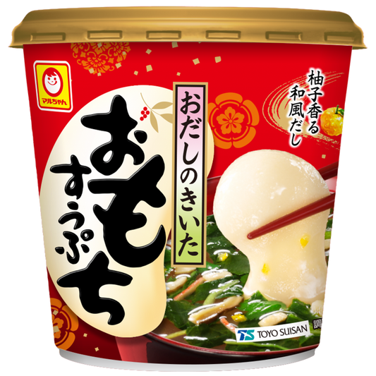 Japanese Mochi Rice Cake Soup Instant Food Cup Dashi Chicken Bonito Maruchan