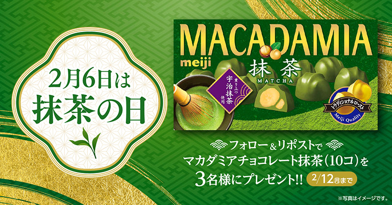 Japanese Matcha Chocolate Green Tea Macadamia Candy Sweet Snack Food Meiji 63g