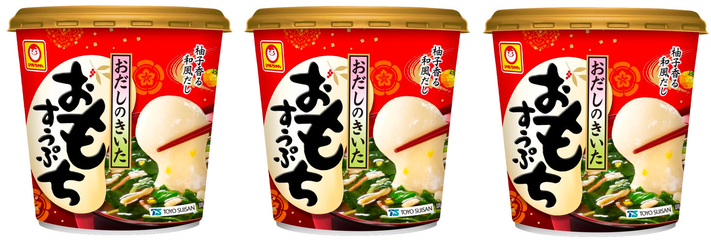 Japanese Mochi Rice Cake Soup Instant Food Cup Dashi Chicken Bonito Maruchan