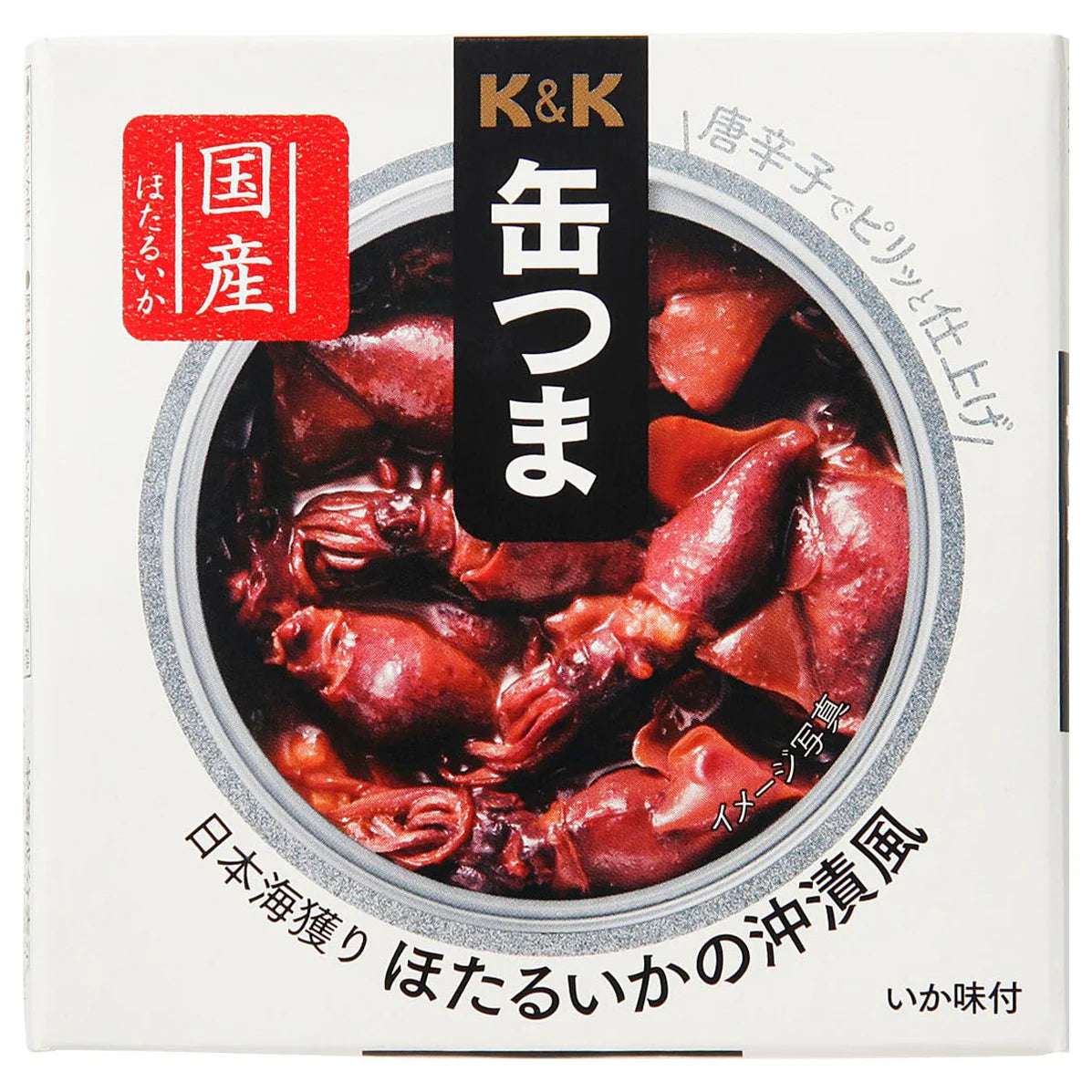 Japanese Canned Food Firefly Squid KANTSUMA Sauce Instant Preserved Snack 70g