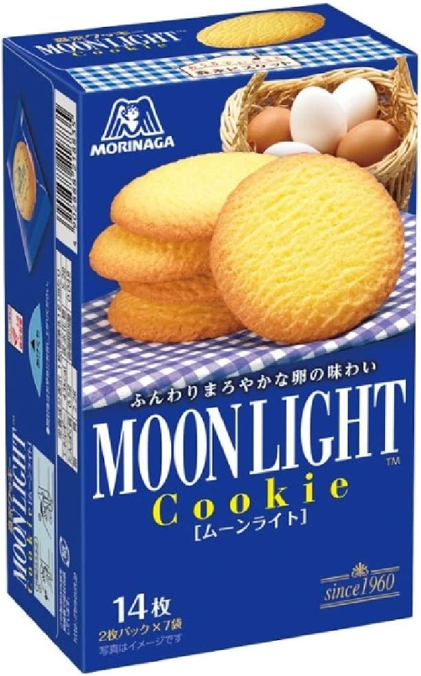 Japanese Cookies MOON LIGHT Butter Crispy Candy Sweet Snack Food Morinaga 140g