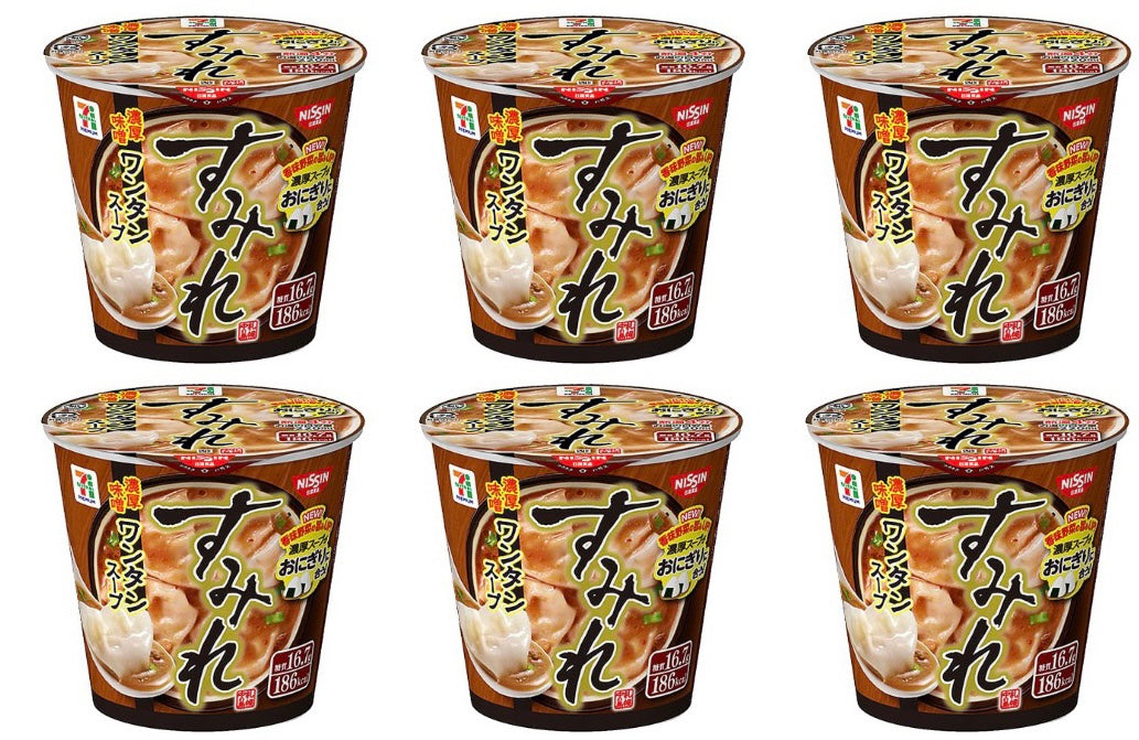 NISSIN Soup SUMIRE Wonton Miso Garlic Onion Ramen Cup Instant Food Japanese 46g