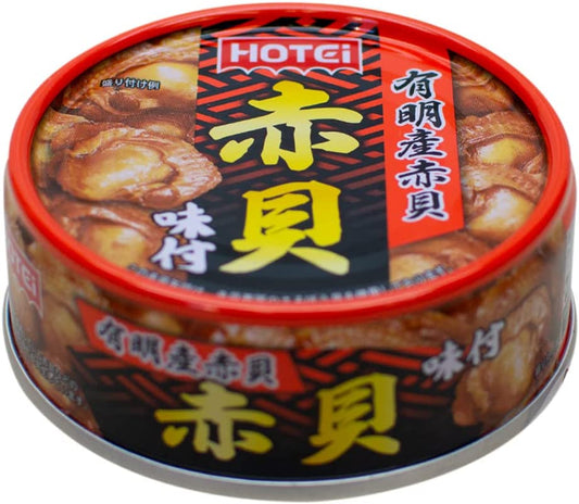 Japanese Canned Food Clam Ark Shell Soy Sauce Preserved Prepared Snack HOTEI 70g