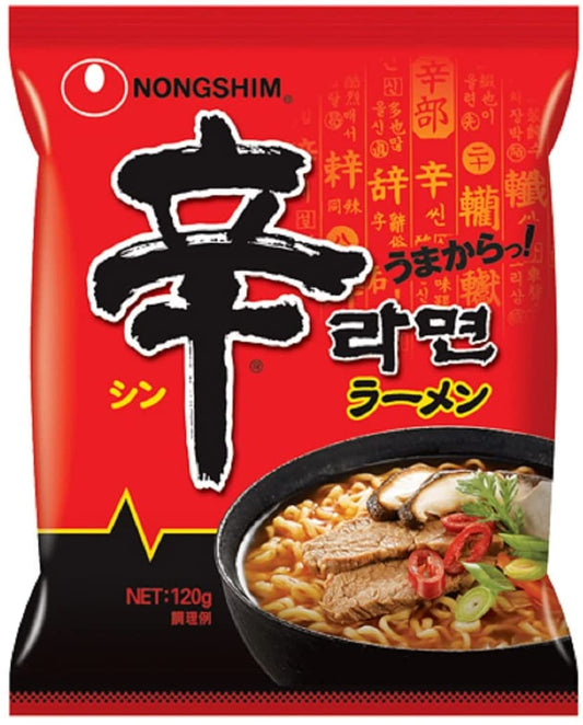 Japanese Ramen Noodles SHIN Ramyun Hot Spicy Instant Soup Food Bag NONGSHIM 120g