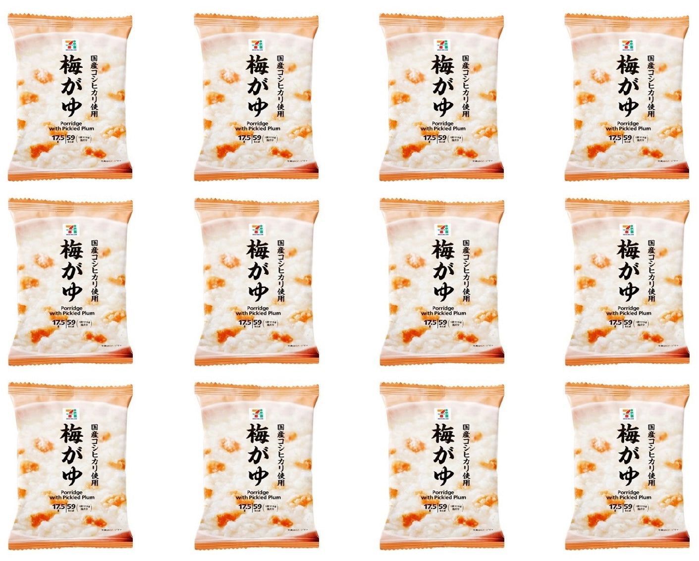 Japan Freeze Dried Food Porridge Rice Pickled Plum Instant Seven Premium 17.5g