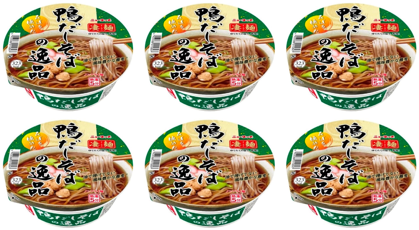 Japanese Soba Noodles Duck Meat KAMO Chicken Instant Soup Cup Food YAMADAI 117g