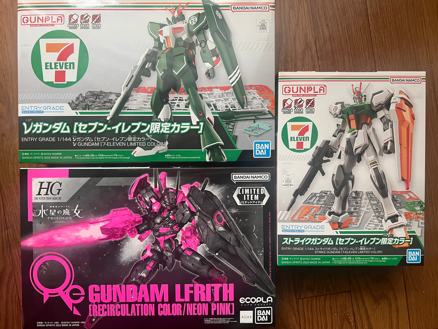 LIMITED Gundam LFRITH NEON PINK Model Kit Seven Eleven BANDAI Japanese 1/144