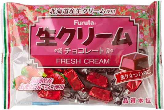 FURUTA Japanese Strawberry Chocolate Fresh Cream Milk Snack Candy Sweet 174g