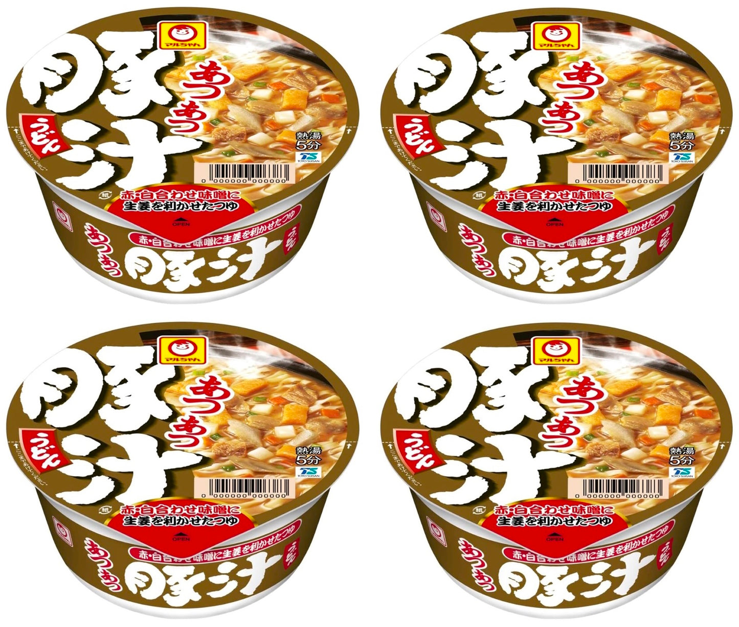 Japanese Maruchan Noodles Udon Miso Pork Ginger Soup Cup Meat Instant Food 109g