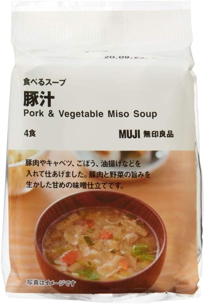 MUJI Freeze Dried Miso Soup Pork Vegetable Butajiru Instant Dietary Japan 44.4g