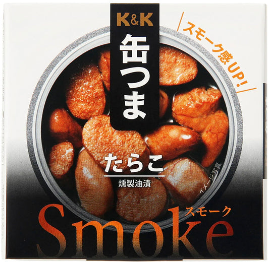 Japanese Canned Food TARAKO KANTSUMA Cod Roe Smoke Preserved Prepared Snack 50g