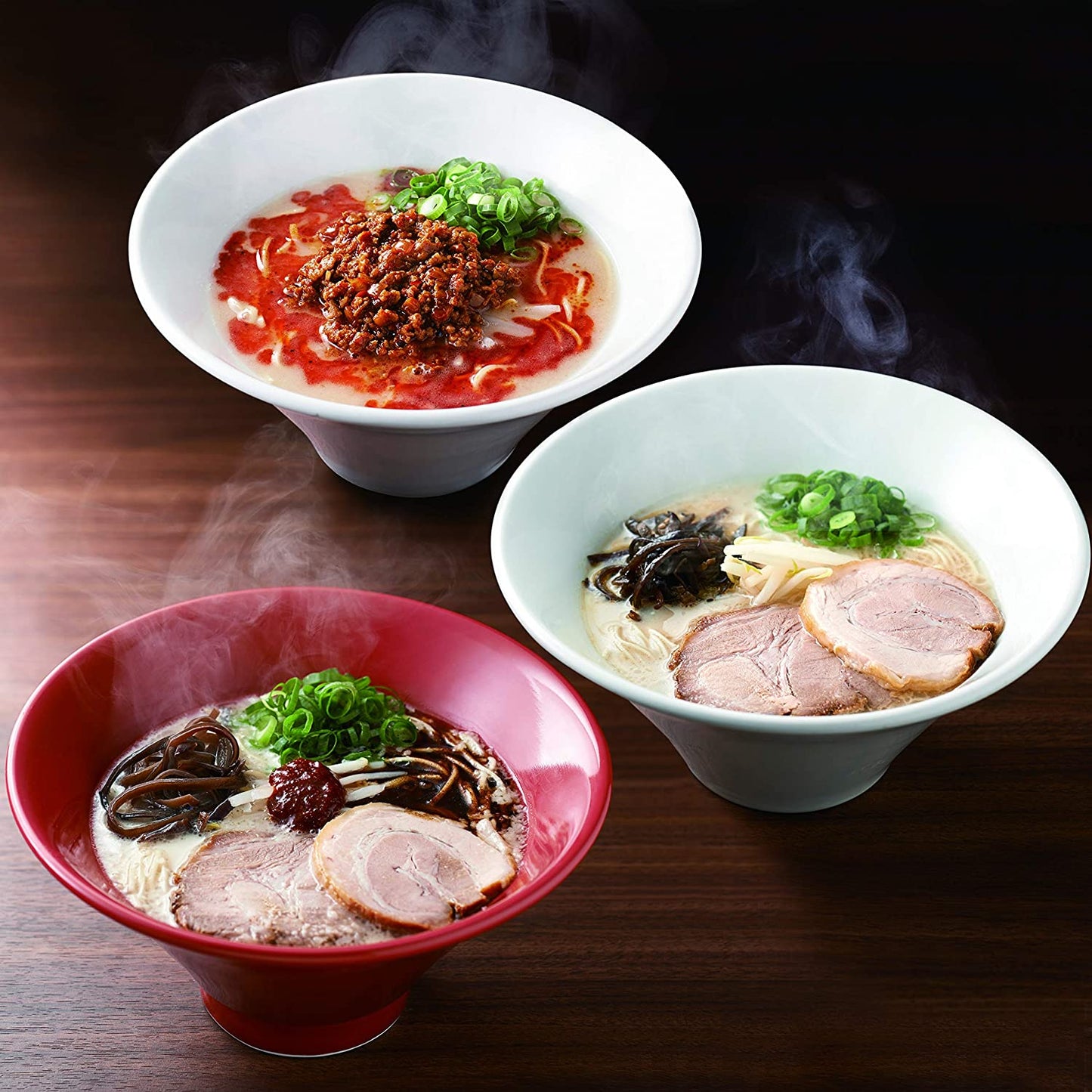 IPPUDO Ramen Noodles Tonkotsu Pork Soup Sauce Miso Hakata Japan 3 Servings Set Food Hot Spicy Pepper Cup Instant Retort Japan Bone Onion