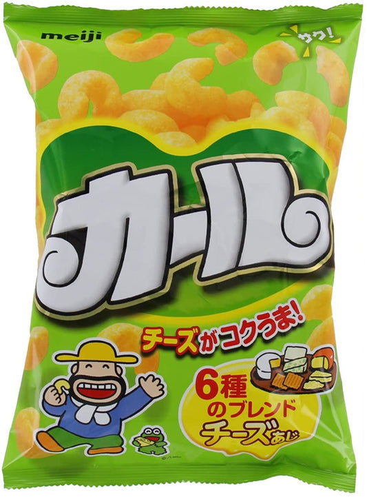 Japanese Snack KARL Cheese Puffed Food Non Fried Corn Powder Salt Bag MEIJI 64g Japan Savory